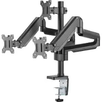 Deltaco ARM-0352 Monitor Arm - 3 Schermen - Bureaustandaard - 17-27 inch - Zwart