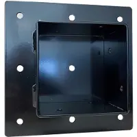 Buitenspeelgoed Keupink Muurbeugel schommel/Paalhouder vierkant 14x14 cm zwart