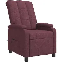 vidaXL Massage Relaxstoel Paars Stof