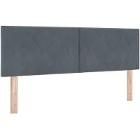 vidaXL Boxspringbed met matras Donkergrijs 140 x 190 cm Fluweel