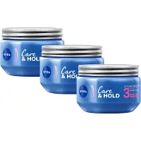 Nivea Care & Hold Styling Crème Gel - Hold Level 3 - Haarstyling - Haargel - Vitamine B3 - Voordeelverpakking 3 x 150 ml