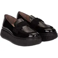 Wonders Dames Leren Mocassins XFLY 03 Zwart (41), Leer, 3 tot 5 cm, Geen, Casual A-5203_2025_5792