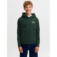 Jack & jones Junior Sweatshirt 'JJEBrandes' geel / donkergroen