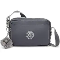 Kipling Schoudertas 'Abanu' grafiet / wit