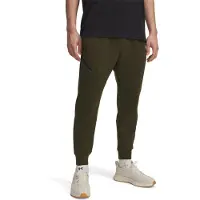 Under Armour Heren-joggingbroek van Unstoppable-fleece met ritszakken (Groen)