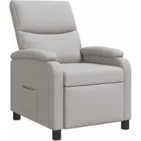 vidaXL Recliner Wolkgrijs Stof