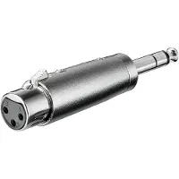 Goobay 27514 - XLR naar 6,35 mm jackplug - Aluminium RVS