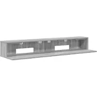 vidaXL studiobureau Grijs Sonoma 152 x 36 x 19,5 cm Bewerkt hout