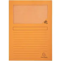 Exacompta FOREVER Pak van 100 venstermappen 120g/m2 - 22x31cm voor A4 - Oranje - 50104E
