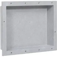 vidaXL Douchemat, matgrijs, 41x51x10 cm