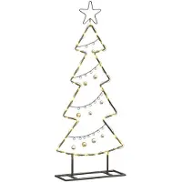 vidaXL Metalen kerstboom Zwart 90,5 cm Staal