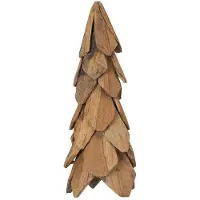 vidaXL Kerstboom Bruin 51 cm Massief Teakhout