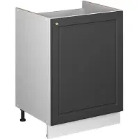 Vicco Wastafelkast Fame-Line Anthrazit-Gold Landhaus/Wit 60 cm, Model 62179
