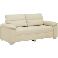 vidaXL 2-zitsbank crème 180x81x84 cm kunstleer