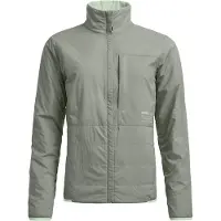 Ortovox - Women's Ortler Metawool 60 Rev Jacket - Merinovest L, olijfgroen/grijs