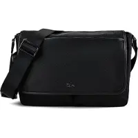 Lacoste Everyday Messenger 39 cm Laptopvak zwart