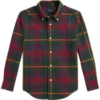 Ralph Lauren Hemd - Green/Rot Multi - - 8 Jahre (128) - Hemd/Bluse