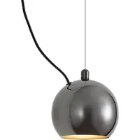 QAZQA Design hanglamp donker chroom voor railsysteem 1-fase - Slimline Sara