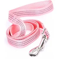 Nobleza Hondenriem - hondenriem nylon - leiband roze - roze hondenleiband - 120 cm