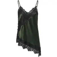 ONLY Top 'ONLINDONA' olijfgroen / zwart