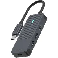 Rapoo USB-C Hub, grijs, USB-C naar USB-C