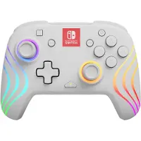 PDP AfterGlow Wave - Nintendo Switch Controller - USB Analoog/digitaal - Wit