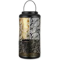 REV Zonne lamp - - 38 cm - Zwart metaal - Autonomie 6u - IP44 - Buiten tuin