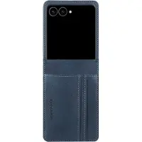 IMoshion Luxe Bookcase voor de Samsung Galaxy Z Flip 8 - Donkerblauw