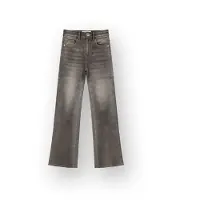 Vingino Meisjes Straight Flare Jeans Claire Meisje Grijs 140