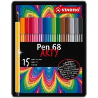 Stabilo Filzstifte Pen 68 15er Metalletui