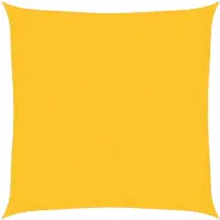 vidaXL Zonnezeil 160 g/m² 3,6x3,6 m HDPE geel