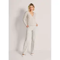 MADELEINE Gebreid Vest Vest met kabelpatroon en knopen