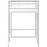 vidaXL Kids'loftbedframe Effen Wit 100 x 190 cm Staal