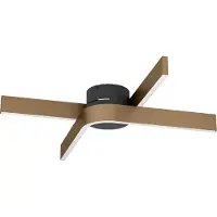 Eglo LED plafondlamp Folcino-Z, bronskleurig, 64 cm, CCT dimbaar, brons / oud-messing, Woon-/ Eetkamer, metaal, Modern, plafondlamp