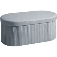HOMCOM Opbergbank-Polyester-76L x 38B x 35H cm-Donkergrijs