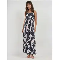 Hiccups for Kids Vierkante Kraag Geprinte Maxi Jurk