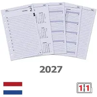 Kalpa Senior dagagenda met uurindeling 2027 navulling (1 dag per pagina) NL