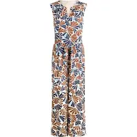 Betty & Co Jumpsuit crème / blauw
