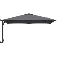 vidaXL Tuinparasol Antraciet 248,5 x 247,5 x 160 cm Polyester en Staal
