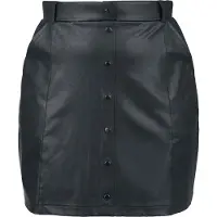 Black premium by emp Minirok - Essential - faux leather - S tot XXL - voor Vrouwen - zwart - Maat S