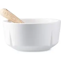 Rosendahl Grand Cru snackschaal en lepel Wit, Ø10,5 cm