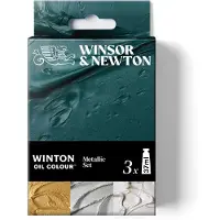Winsor & Newton W&N Winton Oil Colour - 3x37 ml - metallic set
