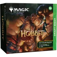 Wizards of the Coast Magic: The Gathering | The Hobbit Draft Night | 1 Collector Booster, 12 Play Boosters, 90 Lands, 10 Tokens | 4 Player Card Game