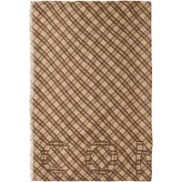 Comma Sjaal chocoladebruin / cappuccino / offwhite