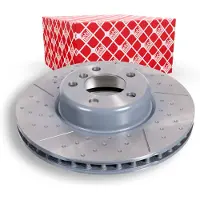 FEBI BILSTEIN Remschijf 105724 voorkant, geventileerd, sleuf, sterk gecarboniseerd, 1 Stuk