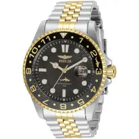 Invicta Pro Diver 35131 Heren Horloge - Quartz Uurwerk - Roestvrij Staal met zwarte Wijzerplaat - 43mm