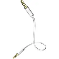 Inakustik 003101015 Jackplug Audio Aansluitkabel [1x Jackplug male 3,5 mm - 1x Jackplug male 3,5 mm] 1.50 m Wit Verguld