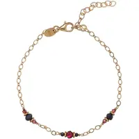 Alisia AL5233.01.000 GOLD-PLATED ARMBAND MET GRANAAT EN SAFFIER 1 STUK
