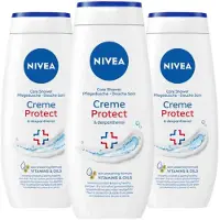 Nivea 3x Douchegel Creme Protect 250 ml