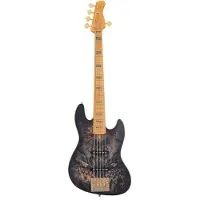 Sire Marcus Miller V10 5 Transparent Black Satin 5-snarge elektrische basgitaar met gigbag